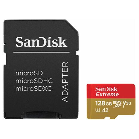Κάρτα Μνήμης Sandisk Extreme microSDXC 128GB with Adapter (SDSQXAA-128G-GN6MA)