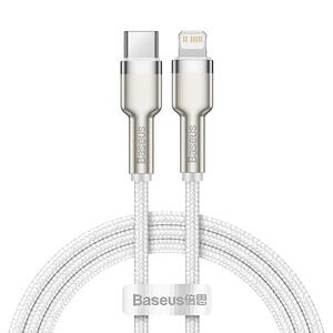 Καλώδιο Baseus Cafule Metal Data Cable 20W USB-C to Lightning White 1m (CATLJK-A02)