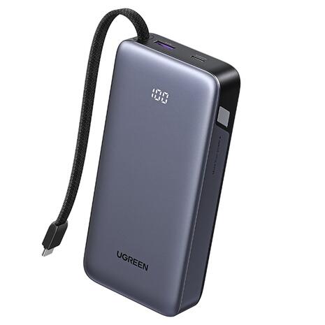 PowerBank Ugreen PB536 45W 20000mAh with Built-in Cable Gray (55988B)
