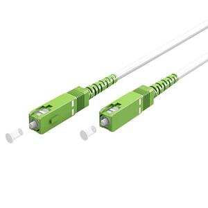 Καλώδιο Goobay Optical Fiber OS2 Single-mode SC/APC White 5m (59597)