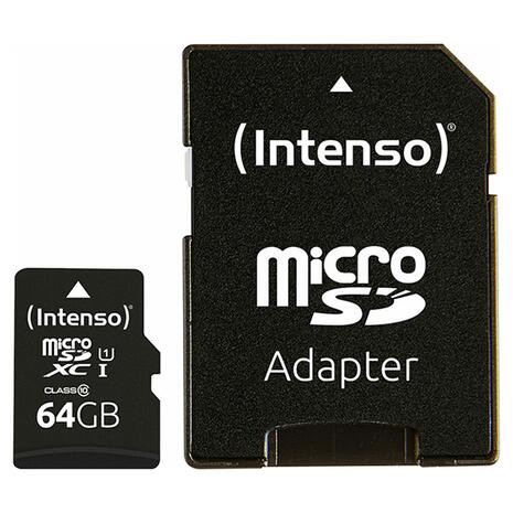 Κάρτα Μνήμης Intenso Performance microSDXC 64GB with Adapter (3424490)