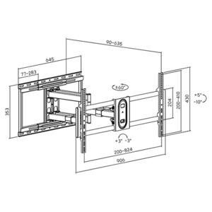 Βάση TV Brateck LPA80-486A