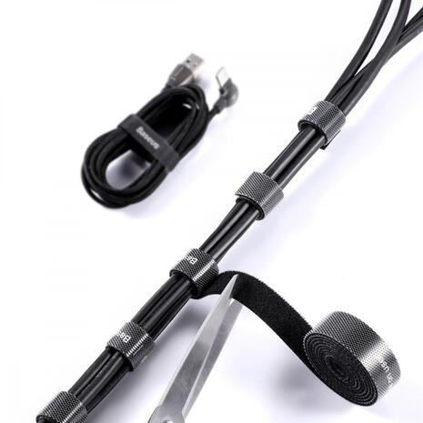 Δεματικό Καλωδίων Τύπου Velcro Baseus Black 1m (ACMGT-E01)