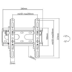 Βάση TV Powertech PT-1126