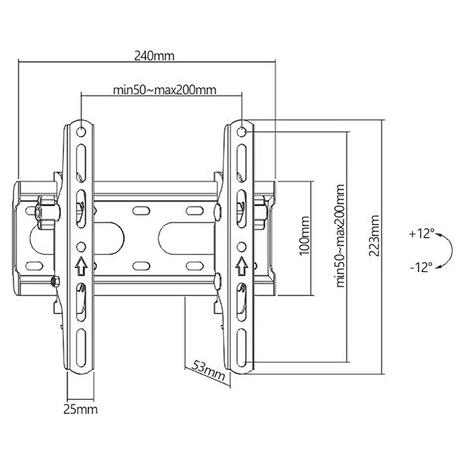 Βάση TV Powertech PT-1126