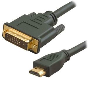 Καλώδιο Powertech DVI-D Male to HDMI Male Black 1.5m (CAB-H023)