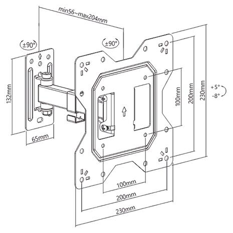 Βάση TV Powertech PT-1128