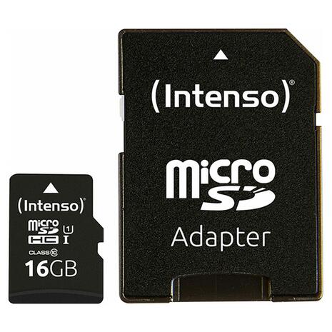 Κάρτα Μνήμης Intenso Performance microSDHC 16GB with Adapter (3424470)