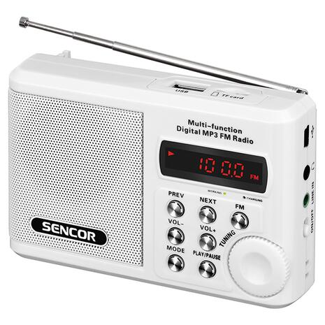 Φορητό Ραδιόφωνο Sencor SRD 215 White