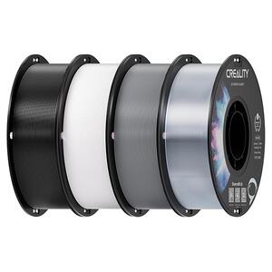 3D Printing Filament Creality CR-PETG Value Pack Black & White & Gray & Transparent (4Kg)