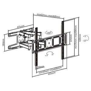 Βάση TV Brateck LPA63-466