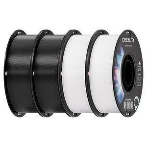3D Printing Filament Creality CR-PETG Value Pack 2x Black & 2x White (4Kg)