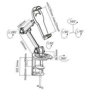 Tablet Mount Brateck PAD18-02