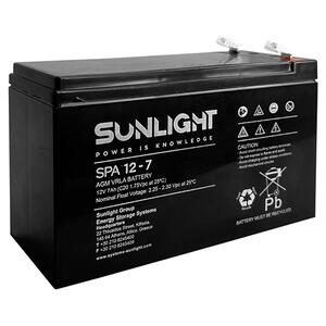 Μπαταρία UPS (F2) SunLight SPA 12-7 (5201910871987)