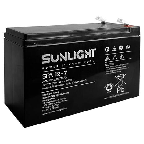 Μπαταρία UPS (F2) SunLight SPA 12-7 (5201910871987)