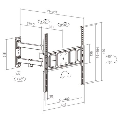 Βάση TV ATC ATC-3255