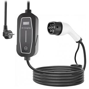 Μονοφασικός Φορτιστής EV Energenie Schuko Μale to Type2 Female 16A (3.7KW) 5m (EV-MC3.7KW-5M)