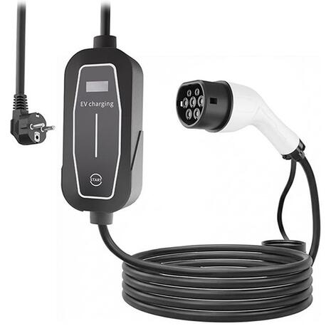 Μονοφασικός Φορτιστής EV Energenie Schuko Μale to Type2 Female 16A (3.7KW) 5m (EV-MC3.7KW-5M)
