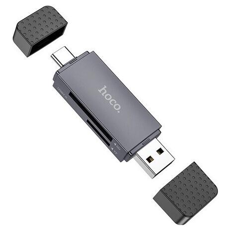 Hoco HB45 2-in-1 Card Reader (HC-HB4520-MGY)