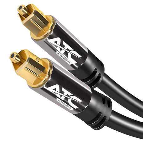 Καλώδιο ATC Optical Audio Cable TOS M/M Black 5m (5200149949528)