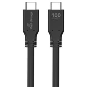 Καλώδιο MediaRange USB Type-C Charge & Sync Black 3.0m (MRCS218)