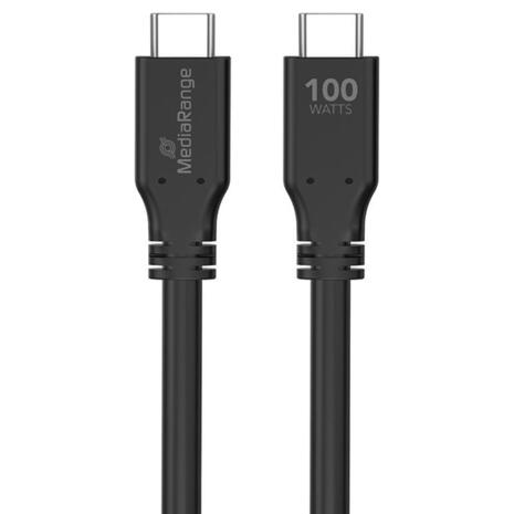 Καλώδιο MediaRange USB Type-C Charge & Sync Black 3.0m (MRCS218)