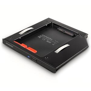 Axagon RSS-CD09 Optical Disk Drive Caddy for 2.5" SATA SSD/HDD (8595247906533)