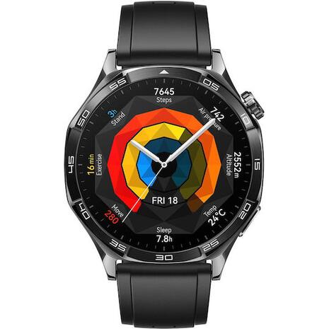 Huawei Watch GT 5 46mm (Black Fluoroelastomer Strap)