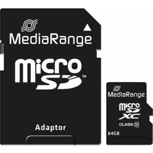 Κάρτα Μνήμης MediaRange microSDHC 64GB with Adapter (MR955)