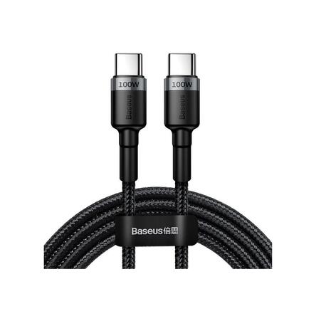 Καλώδιο Baseus Cafule Flash Charging Data Cable 100W USB-C to USB-C Black 2m (CATKLF-ALG1)