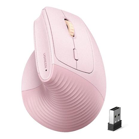 Wireless Multi-mode Vertical Mouse Ugreen M571 Pink (65666)
