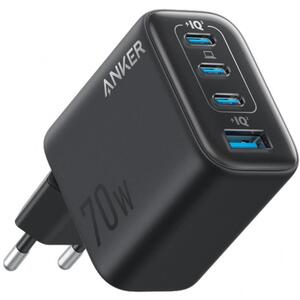 Αντάπτορας Φόρτισης Anker Zolo Charger (70W, 4 Ports) Black (A121CG11)
