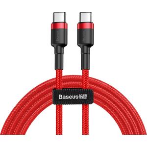 Καλώδιο Baseus Cafule USB-C to USB-C 60W Red/Red 1m (CATKLF-G09)