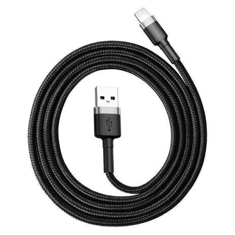 Καλώδιο Baseus Cafule USB to Lightning Black/Gray 0.5m (CALKLF-AG1)