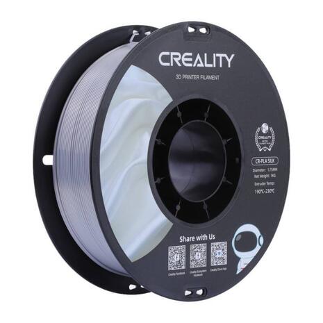 3D Printing Filament Creality CR-Silk PLA Silver (1Kg)